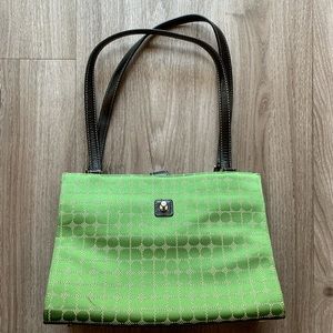 Kate Spade Green Dot Noel Canvas Tote